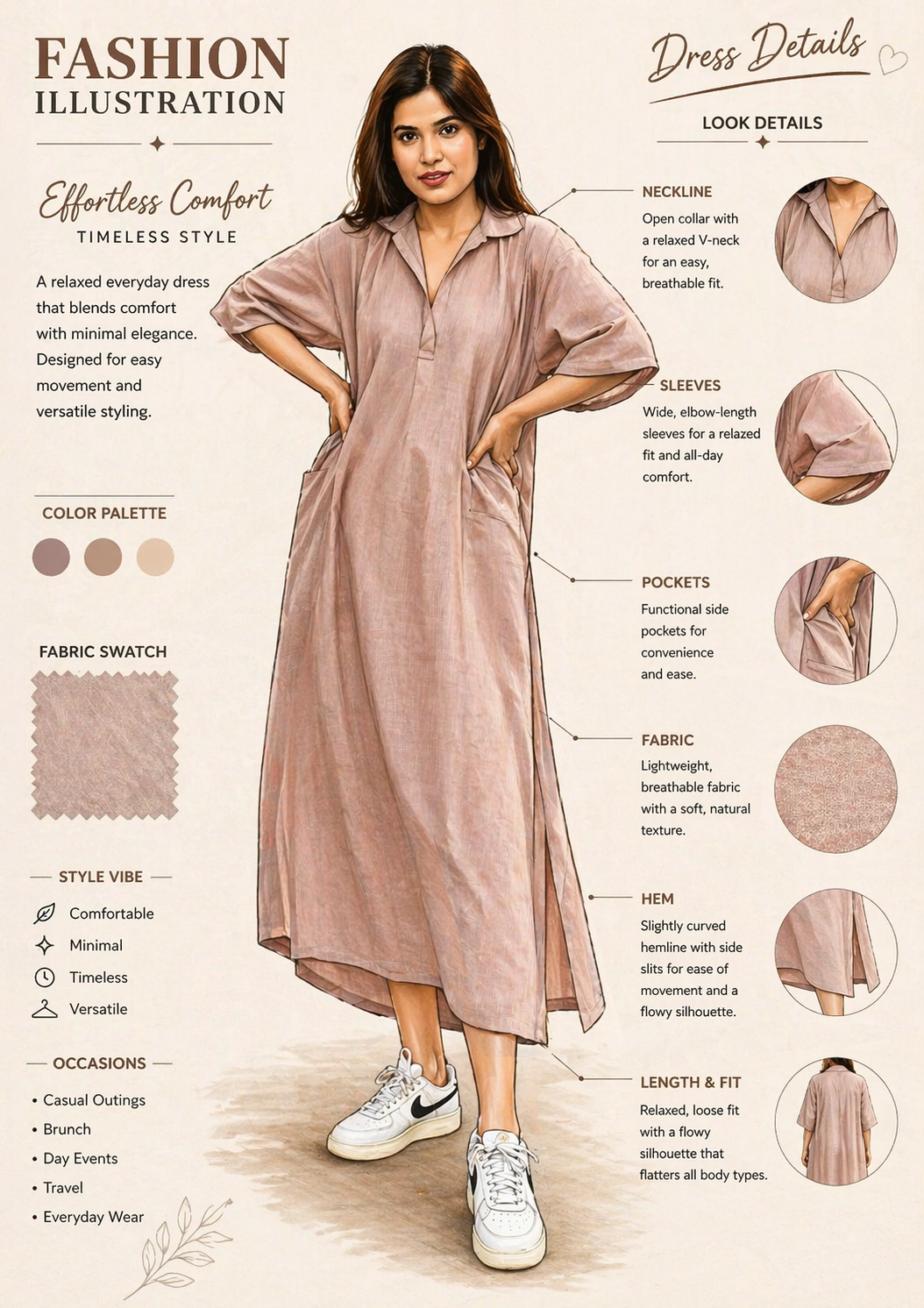 Feather - Relaxed Fit Dress